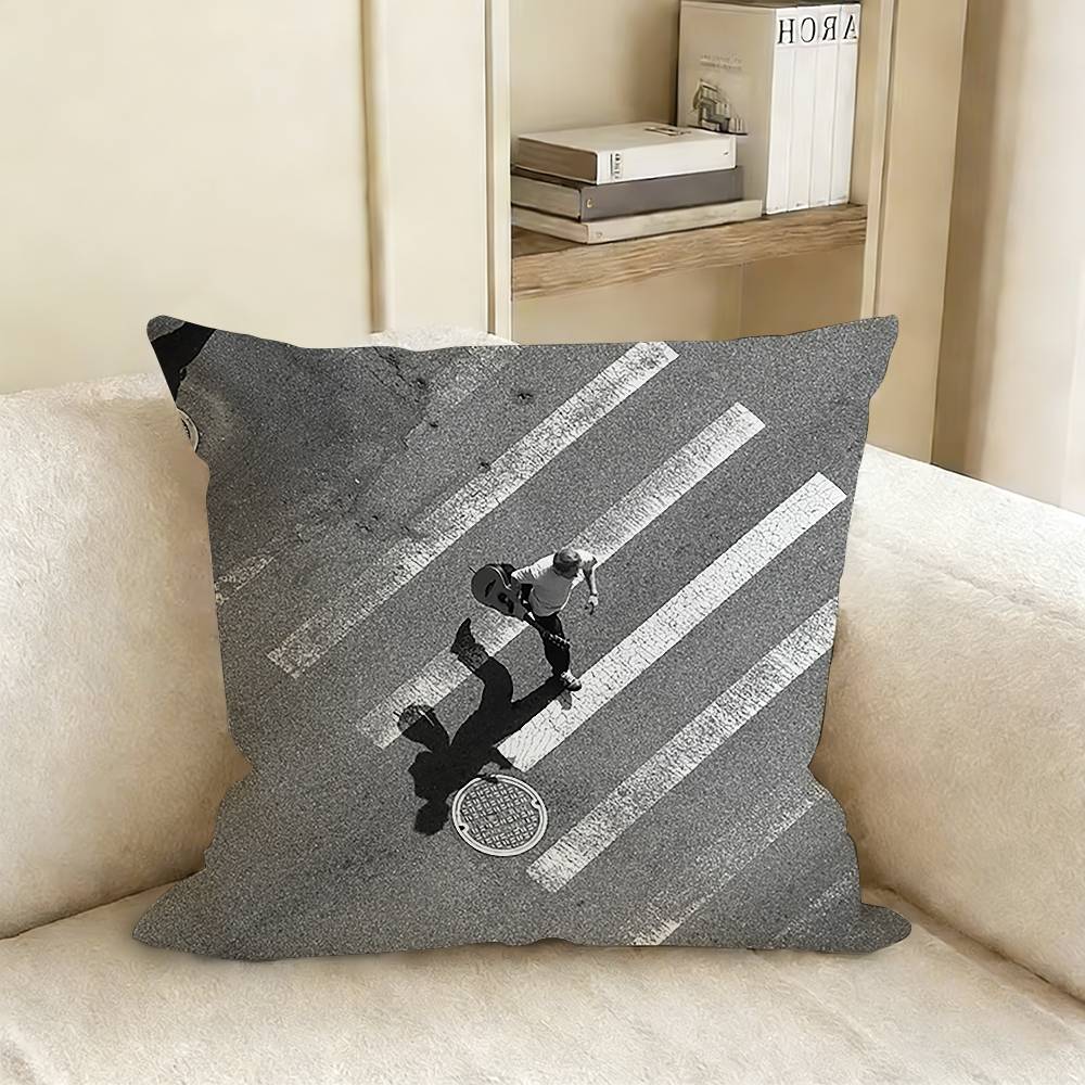 Ed SSheeran Albums Pillow Case Living Room Sofa Cushion Cover Suitable For Home Bedroom Room Decoration
