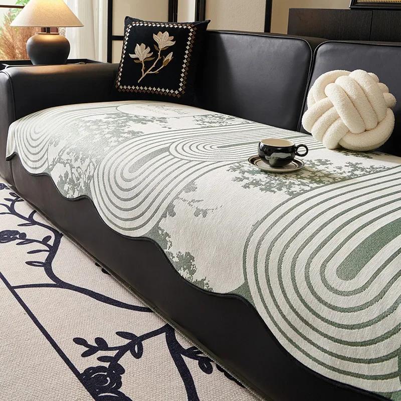 

Диванная подушка специальной формы Four Seasons Universal New Диванная подушка Нескользящая Линейная Цветочная накидка Тканевое полотенце 85x90