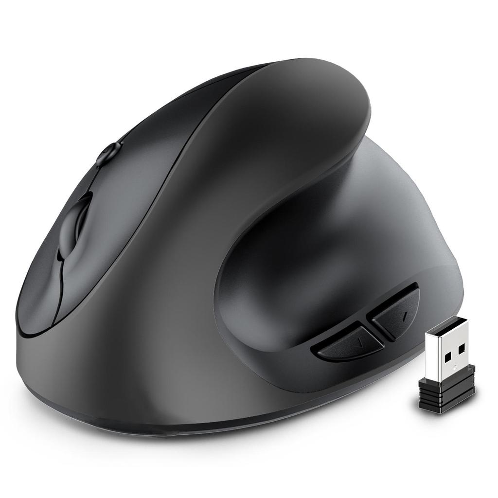 Rechargeable Vertical Ergonomic Wireless Silent Mouse for Designers and Office Use
