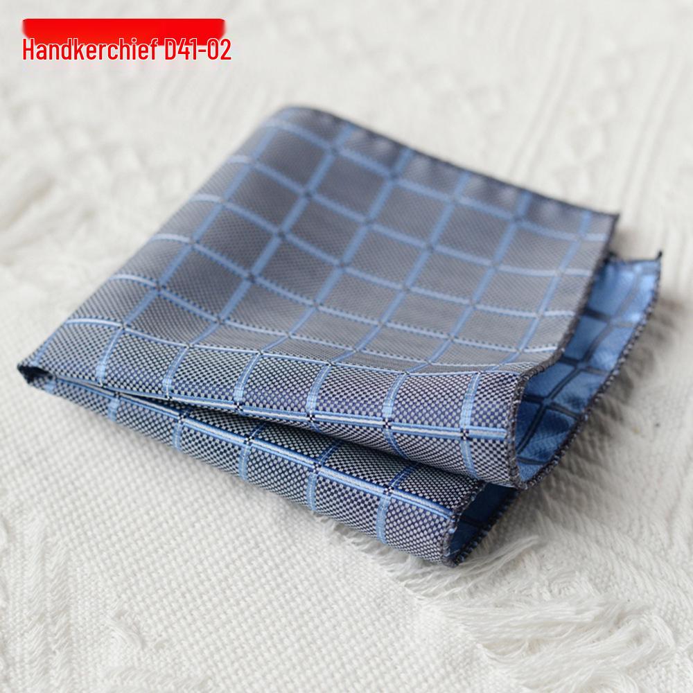Men's Polyester Silk Pocket Square Handkerchief for Business, Formal, and Wedding Attire.