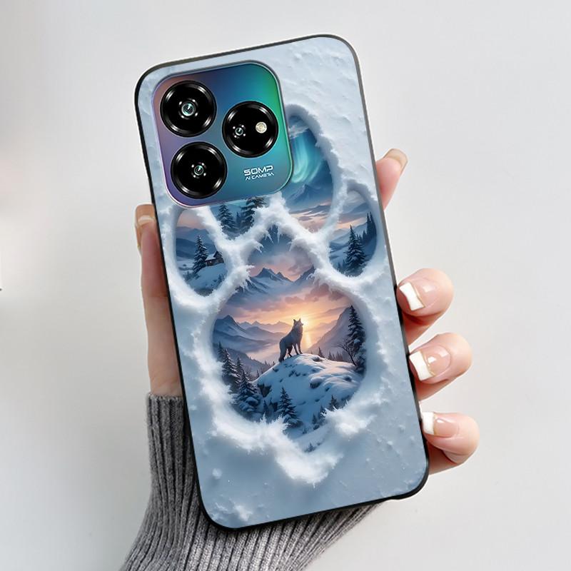 For ZTE Axon 60 Lite / Blade V60 Vita / Nubia V60 Design Case Cute Love Heart Rabbit Casing Black Soft Silicone Protective Cover