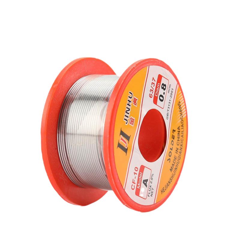 Høyrenhet Tinnlinje 50G Trådsoldat Inneholder Fluks Spole Sveiseledning Bly Kjerne av Kolofonium Tinnledning For Reparasjon Lavt Smeltepunkt
