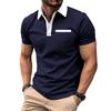 2024 Spring Summer Men Polo Shirt Short Sleeve Polo Shirts Contrast Color Polo New Clothing Streetwear Casual Fashion Men Tops
