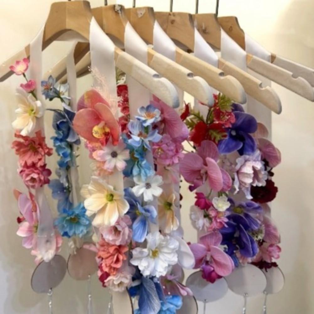 Artificial Flower Etiquette Ribbon Realistic Welcome Sash Wedding Photo Props  Wedding Ceremony