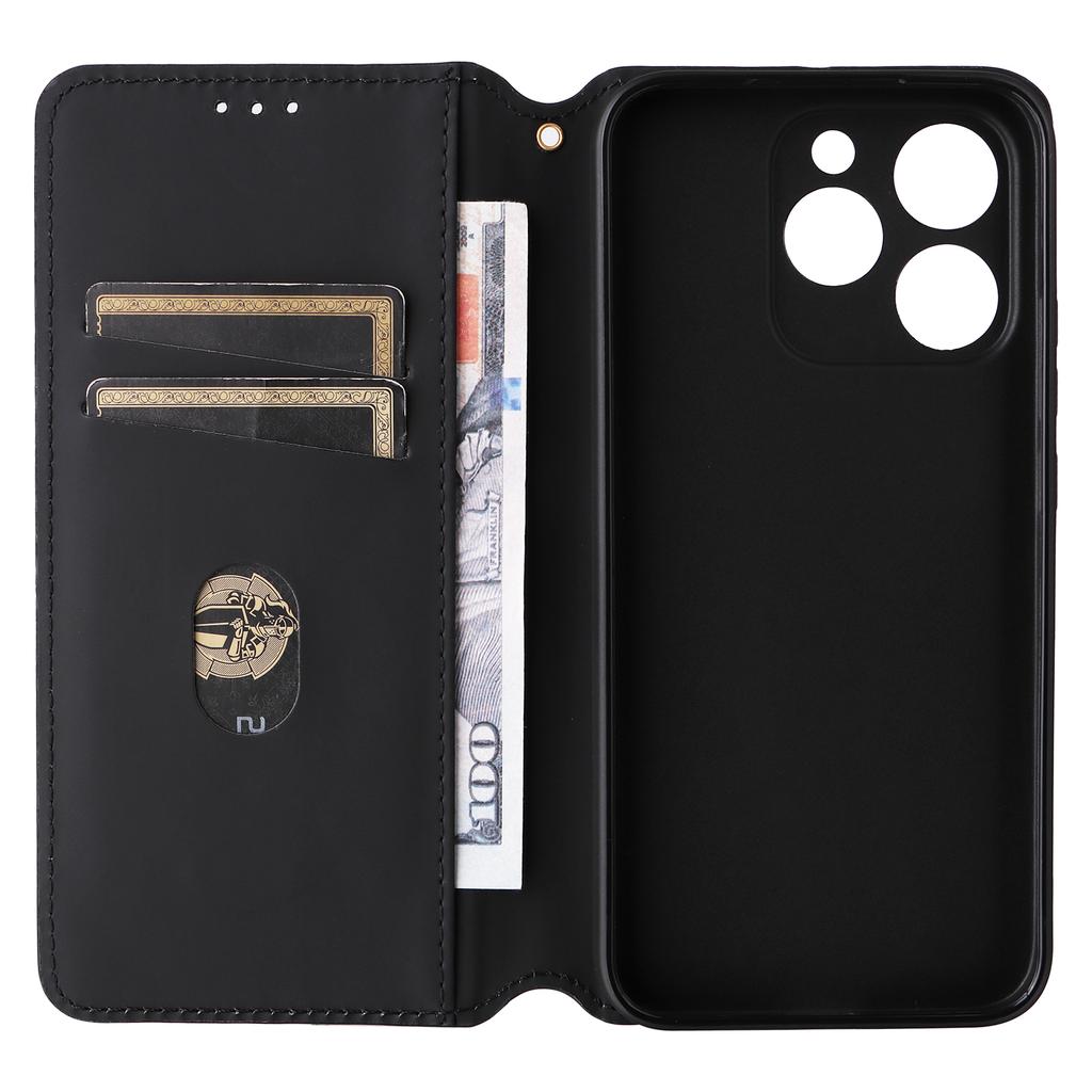 For Realme 15T 5G Case Wallet Rhombus Imprinted Leather Phone Cover