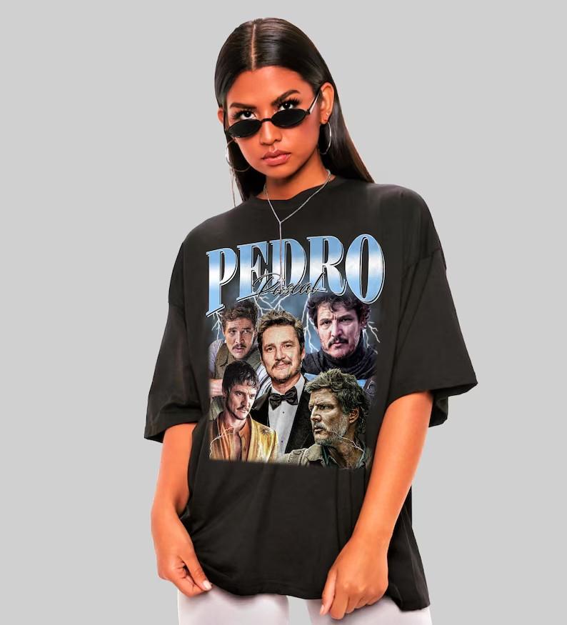Pedro Pascal Collage Shirt Unisex Fan Tee Shirt Reprint AN68159