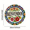 Retro Metal Tin Sign 8x8 Vintage Spanish Decor Wall Art for Kitchen Bar Patio