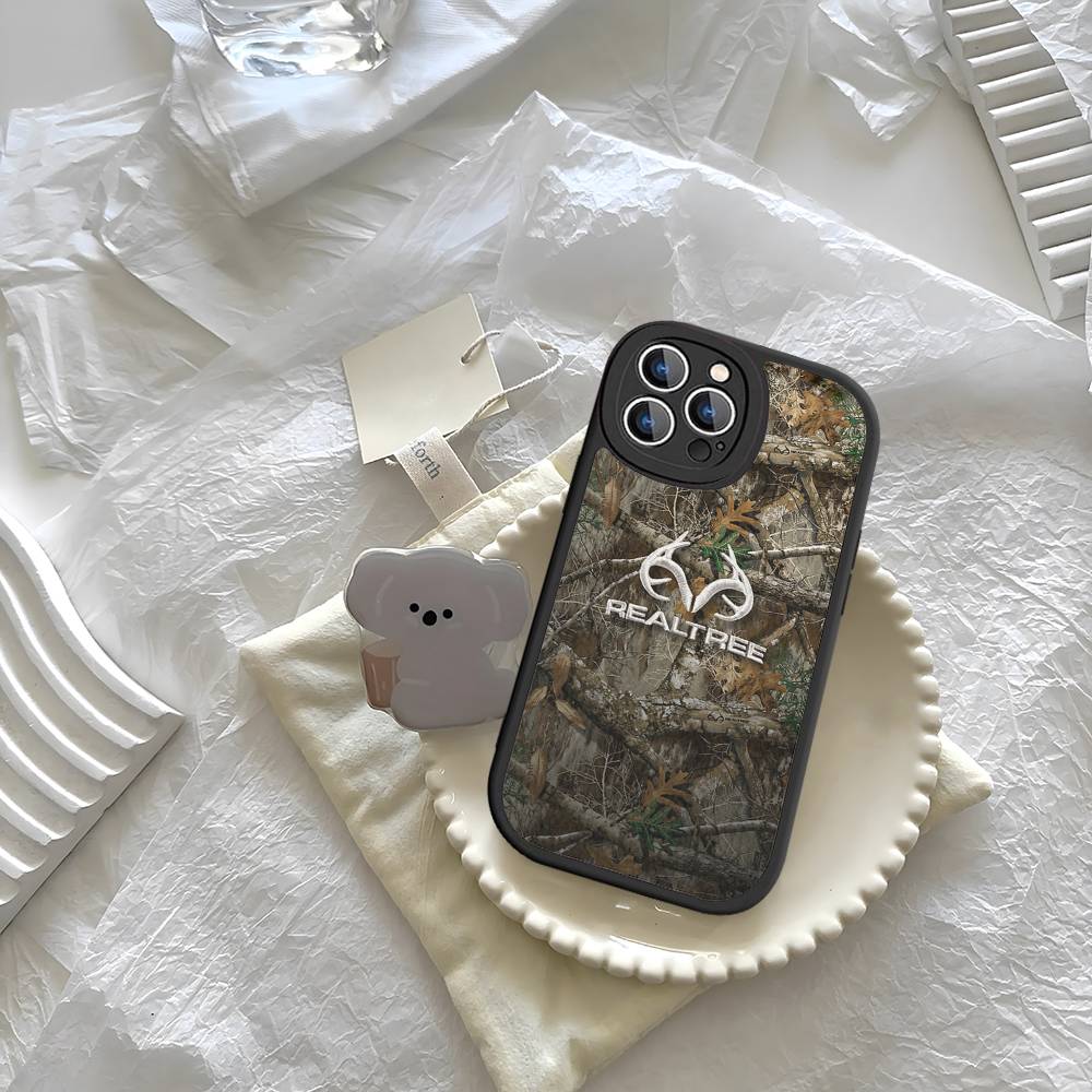 

R-Realtrees Real Tree Phone Case Hard Leather For IPhone 16 15 14 13 12 Mini 11 14 Pro Max Xs X Xr 7 8 Plus Fundas iPhone 16