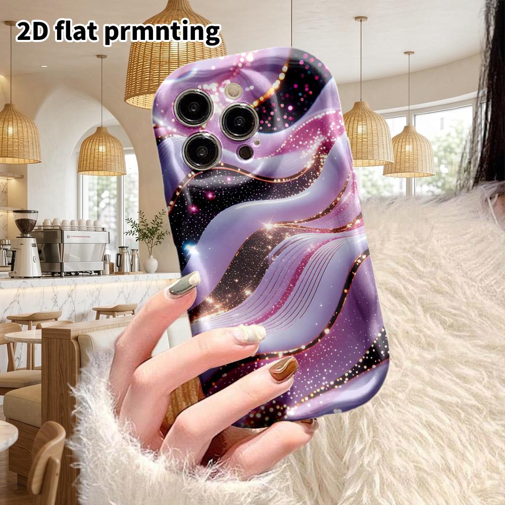 Phone Case: 2D Flat Design Suitable for iPhone 18 17 16 15 14 13 Pro Protective Case, Couple Style, Black Star, Christmas and Halloween Gift