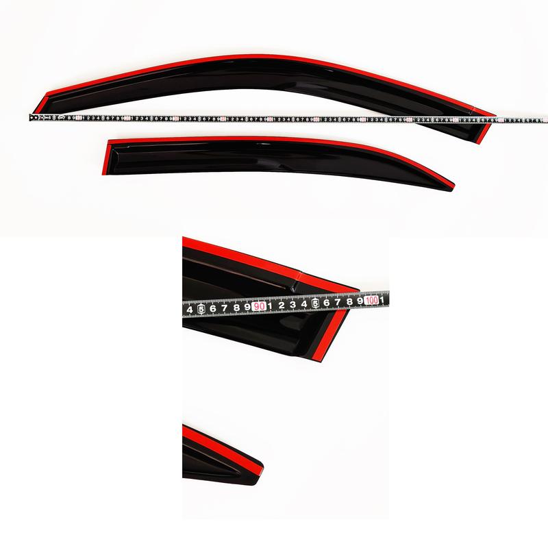 Window Visor for Honda Civic 2001-2005 Sedan 5-Doors | 4pcs Rain Guard Wind Deflector | Car Weather Shield Accessory