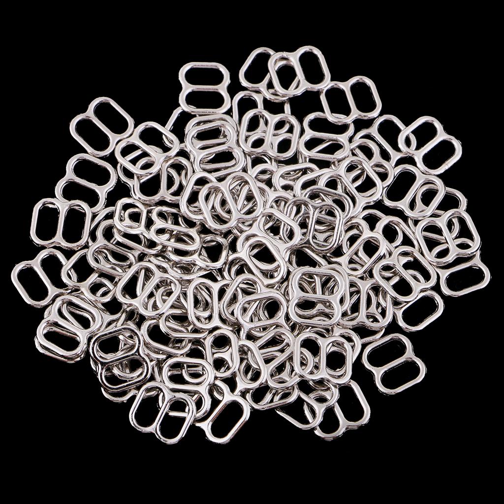 

Bra Strap Adjustment Alloy Slider Buckle 8 Shape Sewing Fastener for Women Lingerie Suspender Dress 8mm