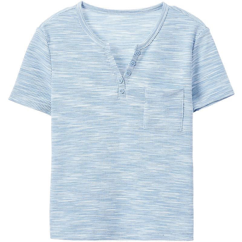 

Betu Women s Retro Henley Short Sleeve T-shirt S