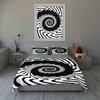 Swirling optical illusion. Bedding Duvet cover sets Duvet covers Pillowcases gifts (1 * Duvet Cover 2 * Pillowcases, without duvet insert)