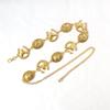 Vintage Oval Craved Metal Waist Chain For Women Exquisite Gold Color Belt Chains  Body Jewelry