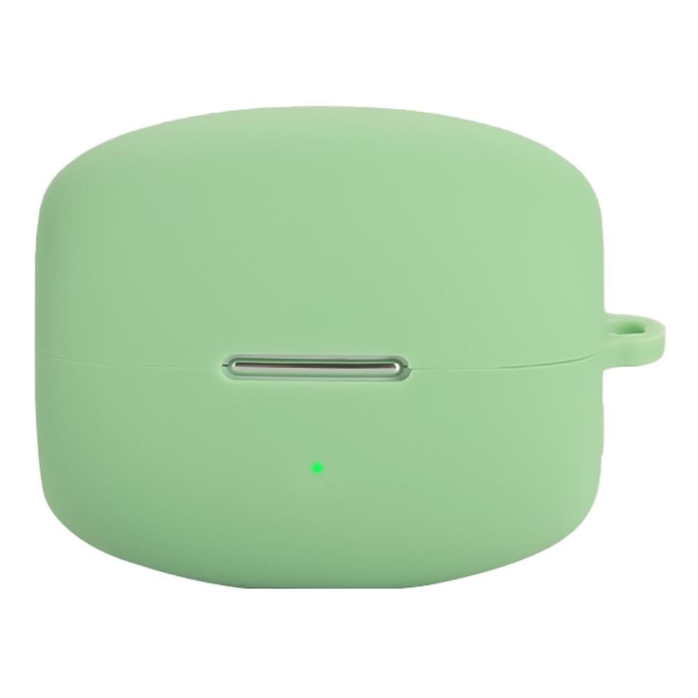 For Oppo Enco Clip Silicone Case Wireless Earphones Protective Cover with Anti-Lost Buckle