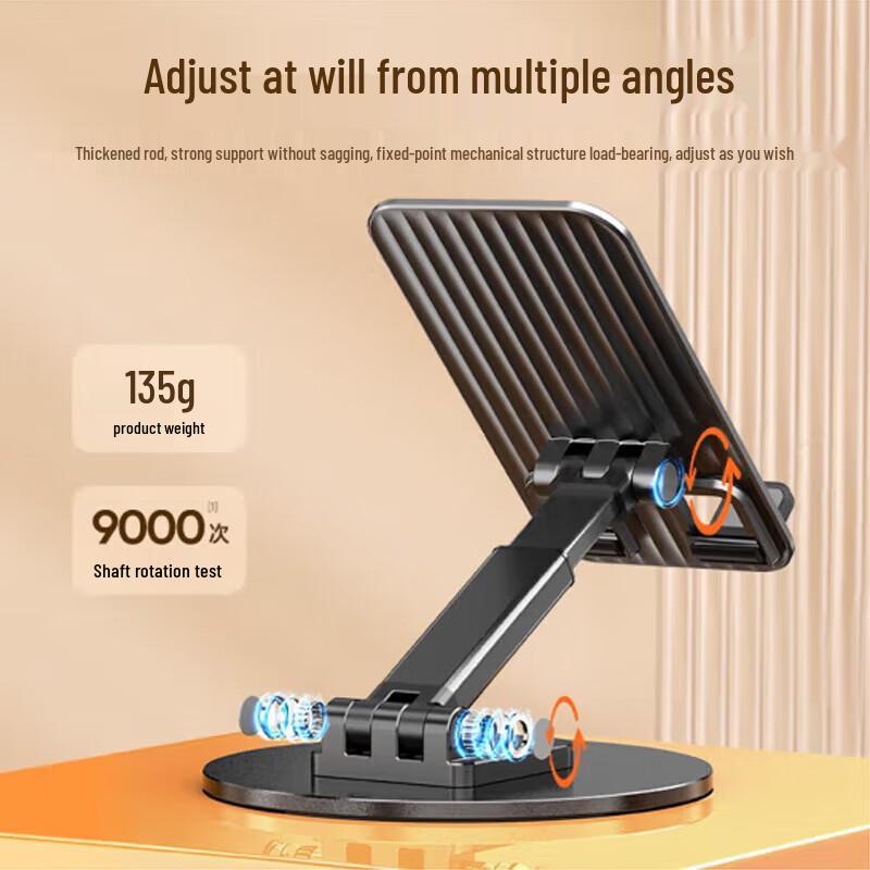 LINGCHEN K39B Foldable 360° Rotating Desktop Phone Tablet Stand
