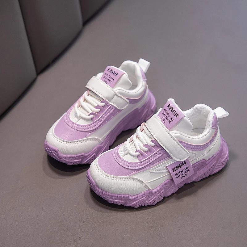 Girls Shoes Kids Fashion Sneakers Children Casual Sneakers Classic Soft Anti-skid Breathable Sports Running School Shoes New