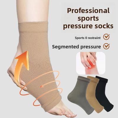 Nylon Knitted High Elastic Ankle Brace Mountaineering Football Badminton Anti-Sprain Sports Ankle Brace Foot Brace