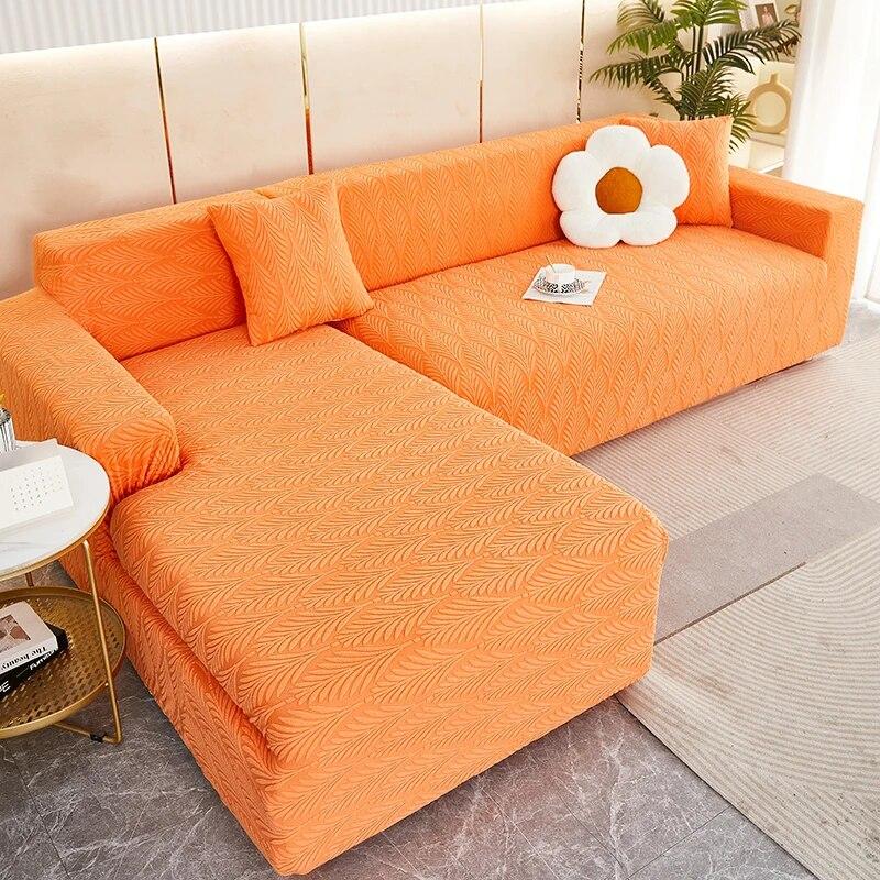 Žakárový potah na pohovku do obývacího pokoje, potah na sedák pohovky, nastavitelný potah na pohovku, rohový potah na pohovku ve tvaru L, domácí dekorace, pratelný