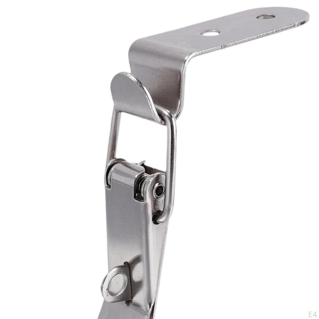 6 Pieces 90 Degree Hook Lock Bolt Right Angle Door Hasp Latch Catches Clamp for Box