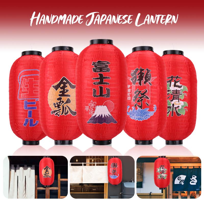 Japanese Style Satin Sakura Lantern Outdoor Waterproof Festival Restaurant Pub Bar Decor Lanterns Advertising Sign Sushi Lantern