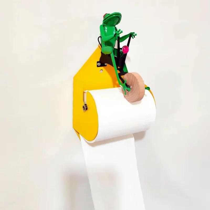 Frog Toilet Paper Holder Cute Toilet Paper Holder Toilet Paper Rack Charming For Bathroom Kitchen Housewarming Gift
