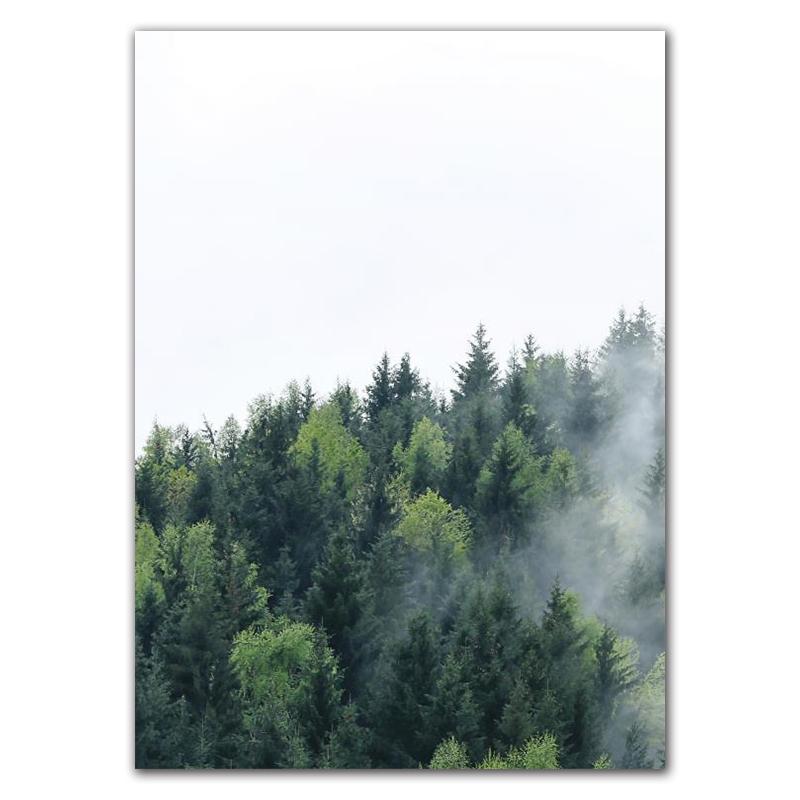 

Природа, туман, лес, пейзаж, холст, картины, скандинавские пейзажи, постеры и принты, настенные художественные фотографии для декора гостиной HD0053 50x70cm no frame