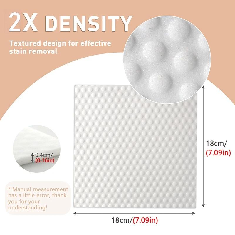 Cleaning sponge sheets, 2x compressed melamine sponge, kitchen and bathroom cleaning sponge, high-density sponge cleaner.