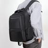 Men's Large Capacity Color Block Laptop Backpack - Business Casual & Student Friendly