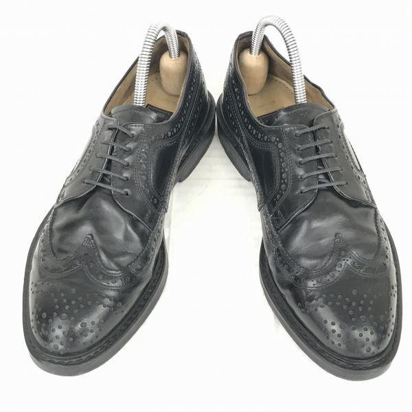 Germany Lloyd Heavy Leather Wingtip 26 Black American Brogue Dress Shoes Business(USED)