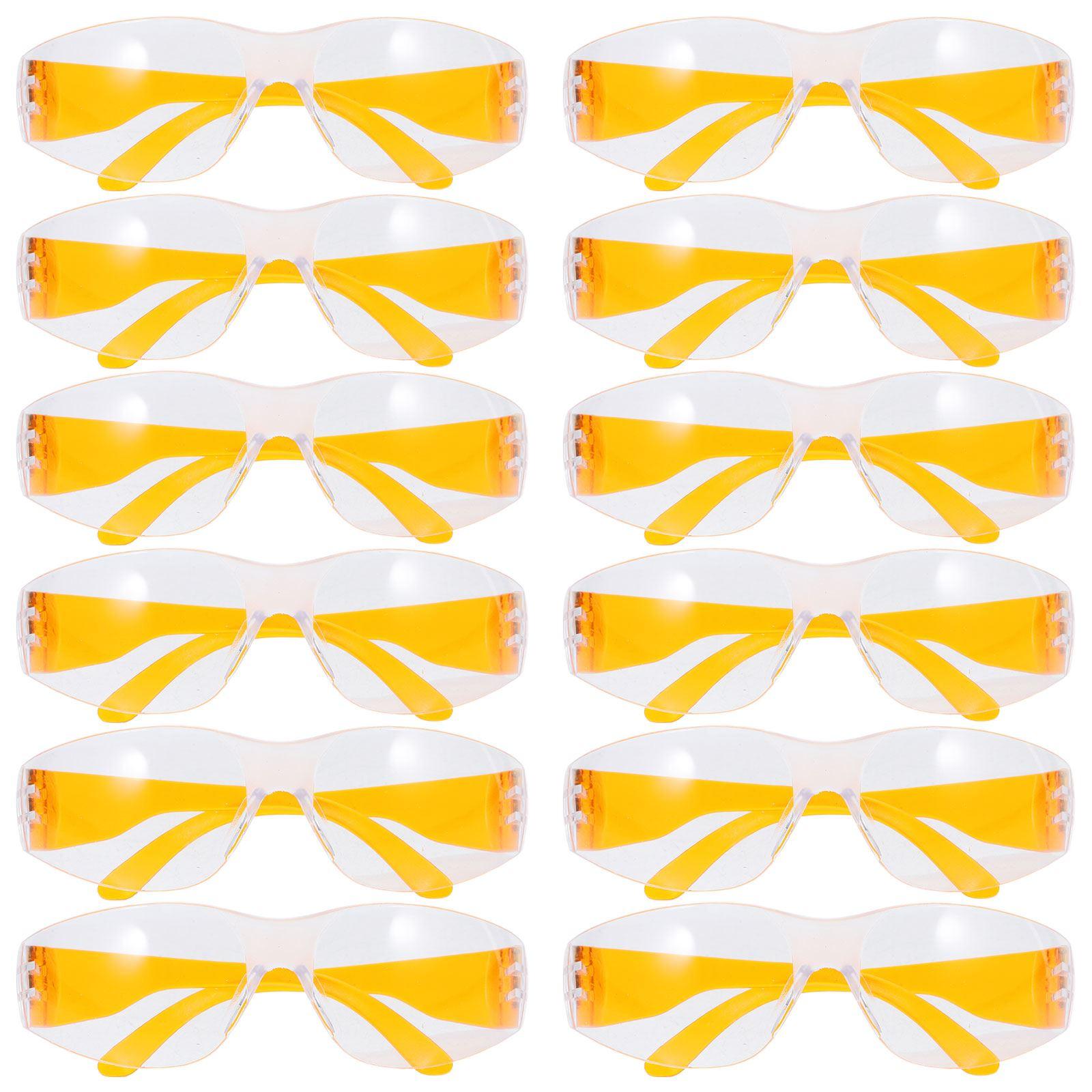 

12 шт. Детские защитные очки защитные очки очки универсальные компьютерные лабораторные защитные очки очки оранжевый