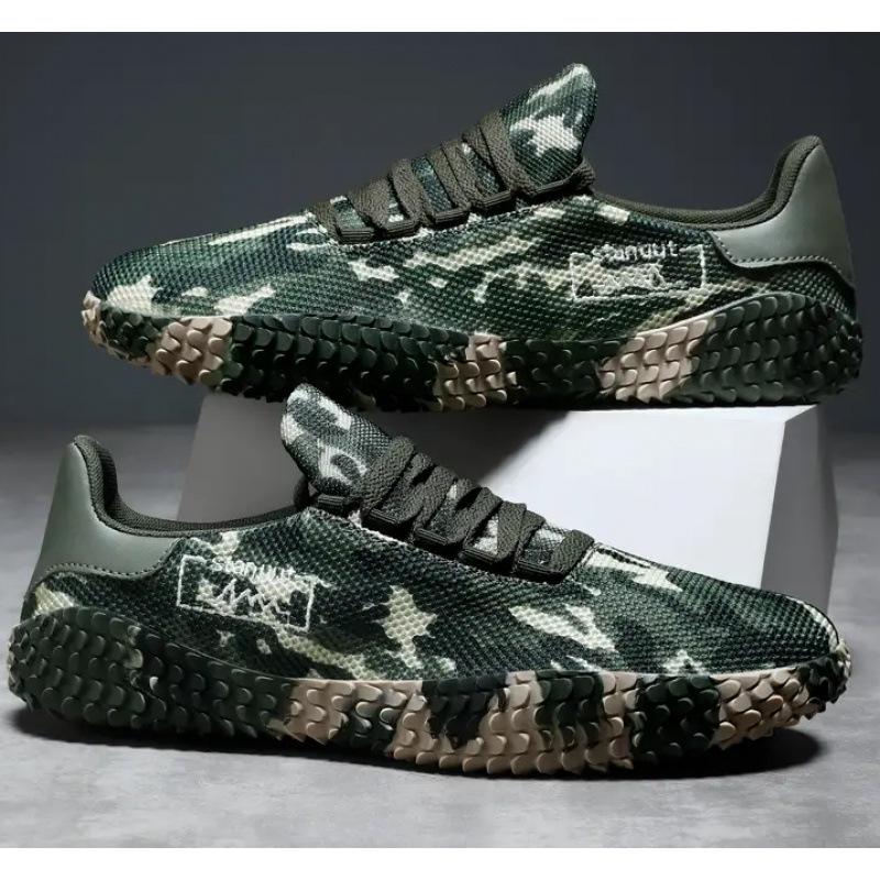 

Inverted anti-tooth tug-of-war shoes for men and women, large size, full mesh, breathable and thin-soled casual Forrest Gump shoes, fashion sport 47 армія зелений колір