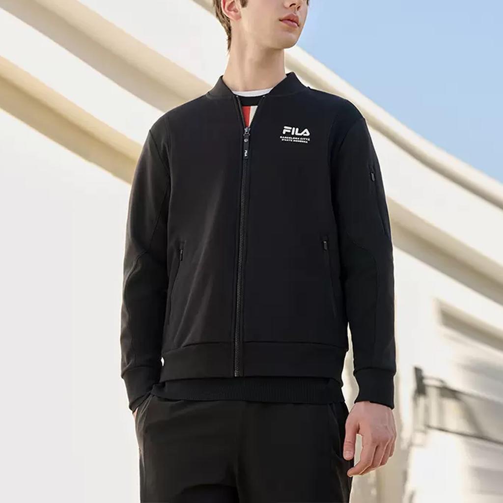 FILA Jackets Men's Jet Black Stand Collar Moderate Other F11M319503F-BK