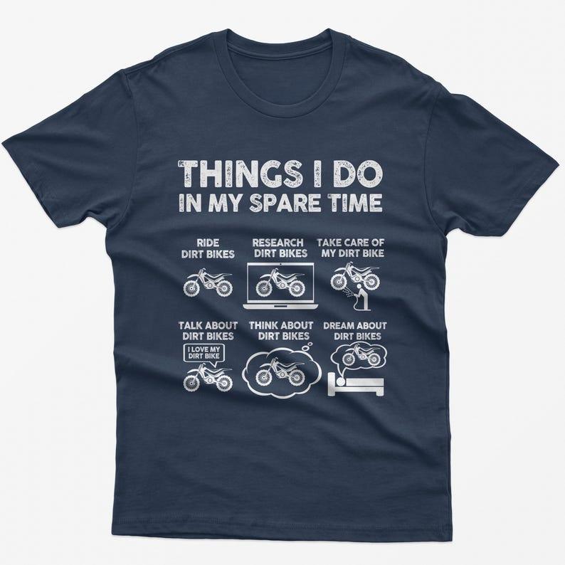 Fun Dirt Bike T-shirt My Hobby Personality Street Fashion Art Aesthetic Short Sleeved High Quality Crew Neck Tops