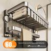 DANLE Suction Cup Double Folding Bathroom Shelf