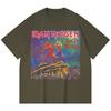 230 g/m² 100% Bomull Heavy Metal T-skjorte Rockeband Populærmusikk Trykk Unisex Tung Bomulls T-skjorte