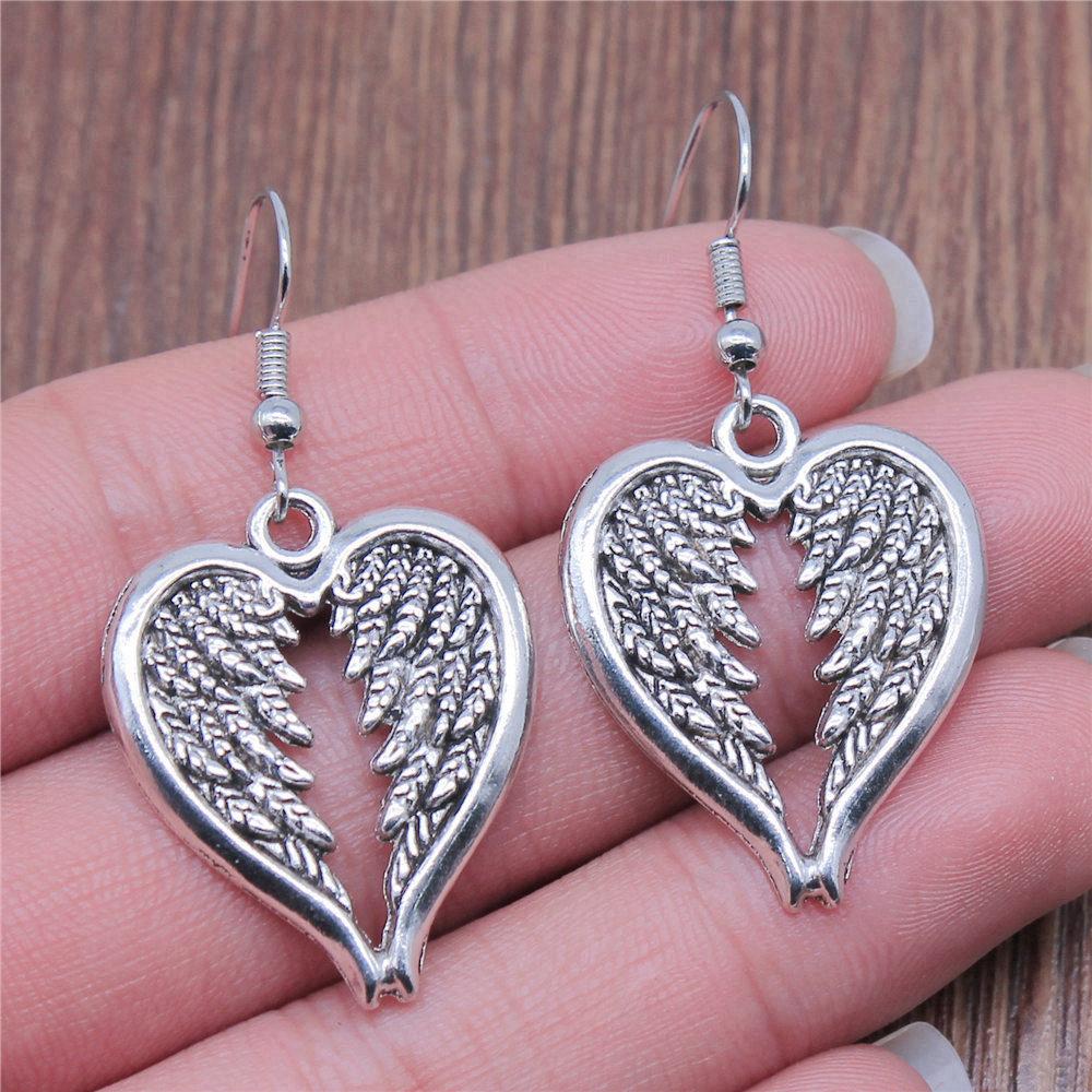 Drop & Dangle Earring Angel Wings Kids' Jewelry MaterialsEarring Size 18x19mm QE002