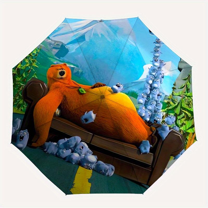 

1pc Bear Squirrel Themed High-quality Umbrella,Automatic Opening and Closing Umbrella,Multi-functional Umbrella G0811280