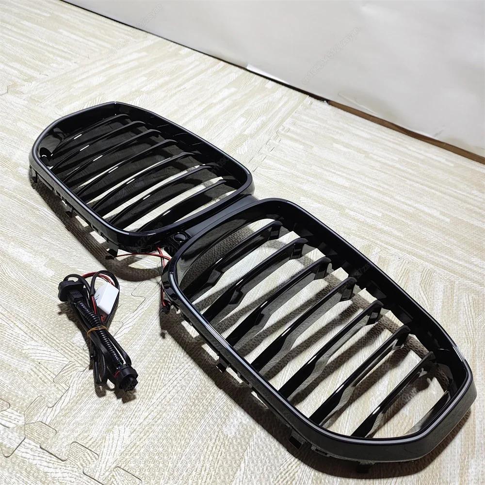 Front Kidney Grill Grille Racing Grills Grille With LED Lights For BMW X5 G05 M50i M50d xDrive30d 40i 40d 45e Pre-LCI 2018-2025