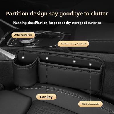 For Chery Tiggo 4 PRO Jaecoo J5 2019~2026 Car Seat Gap Filler Storage Box With Cup Holder Kit Organizer Bag Interior Accessories