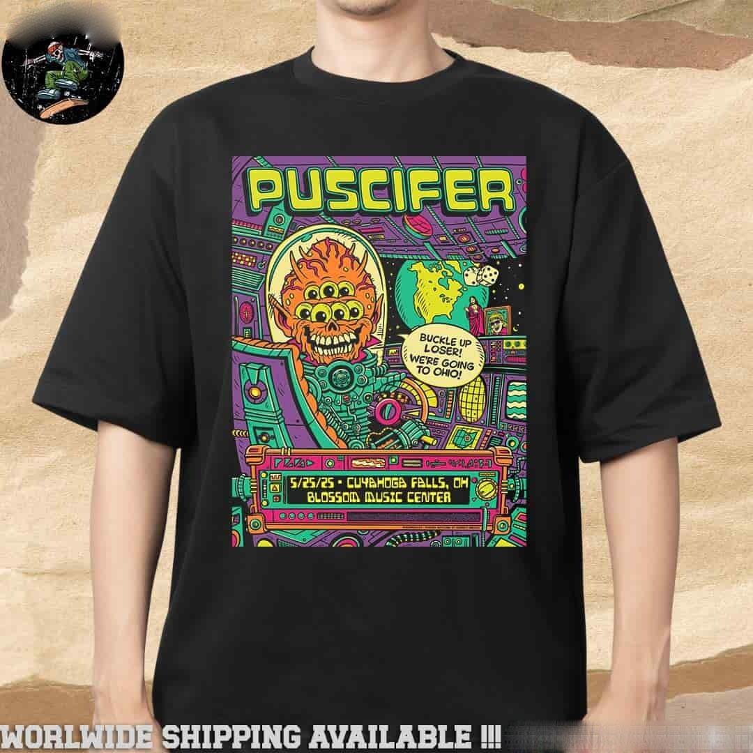 Puscifer Sessanta V2.0 Tee In Cuyahoga Falls OH At B Music Center May 25 2026 XXXXL