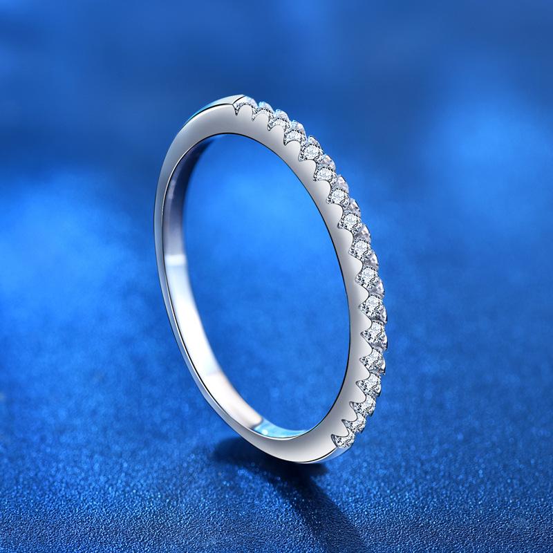 925 Sterling Silver Galaxy Ring Women's Moissanite Diamond Ring Fashion Ring Jewelry