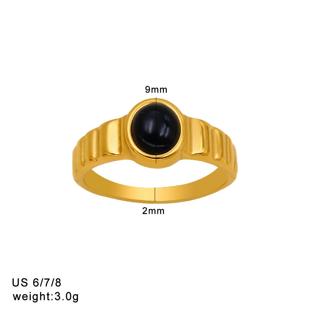 Elegant French Retro Summer Stainless Steel Multiple Rings Set