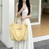Sweet Plaid Cloth Bag New Lazy Wind Large Capacity Student Class Shoulder Crossbody Tote Bag