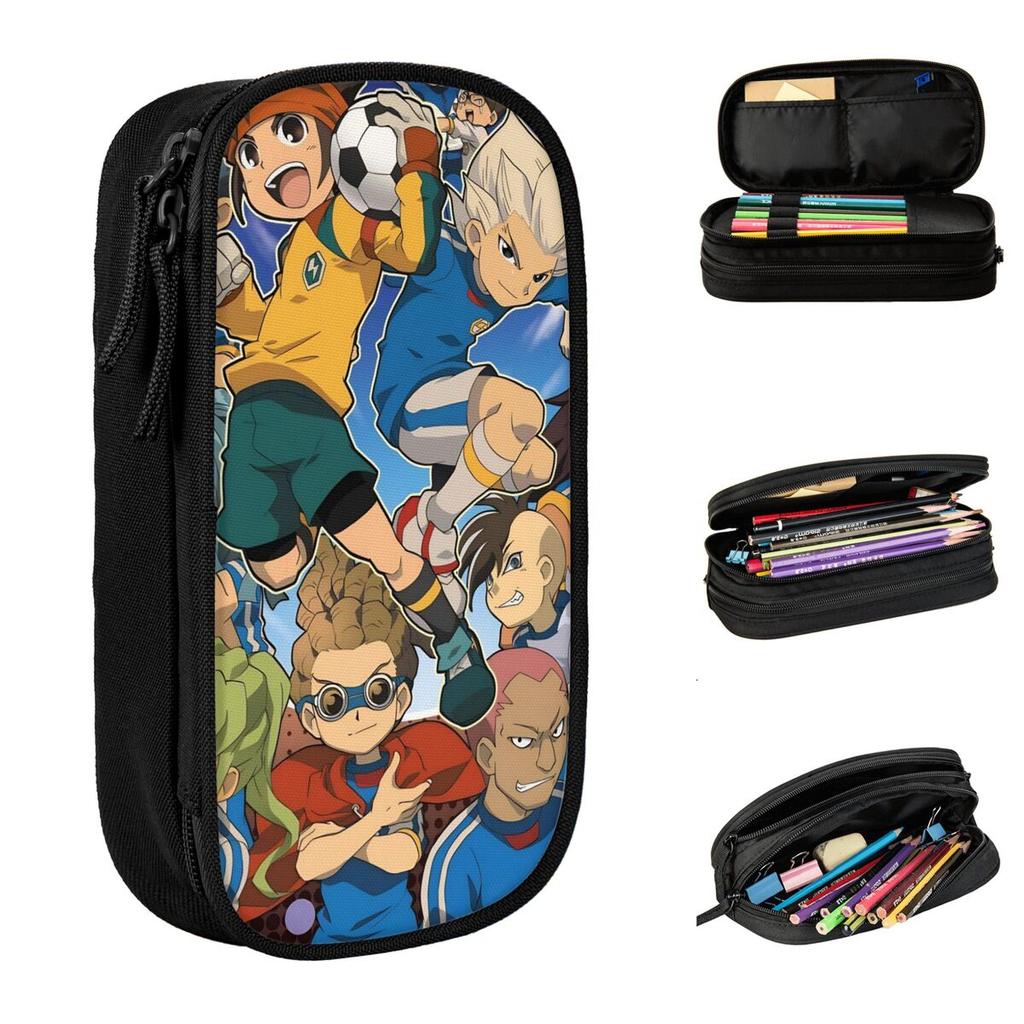 New Kanon Endo Pencil Cases Inazumas Elevens Soccer Anime Pencilcases Pen Holder for Girls Boys Bag School Supplies Stationery