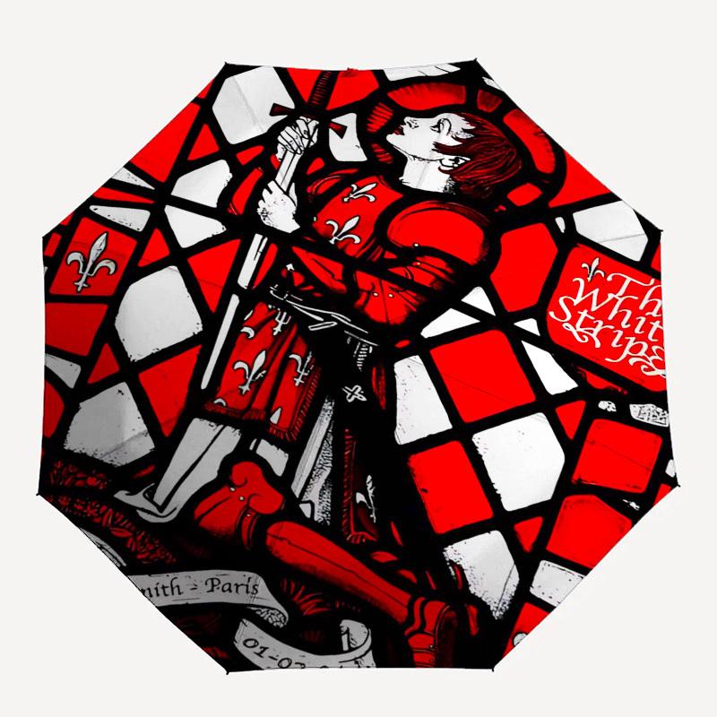 

1pc Stained Glass Window Automatic Open,Windproof, Compact Travel Umbrella, Gift for Birthday, Christmast93071