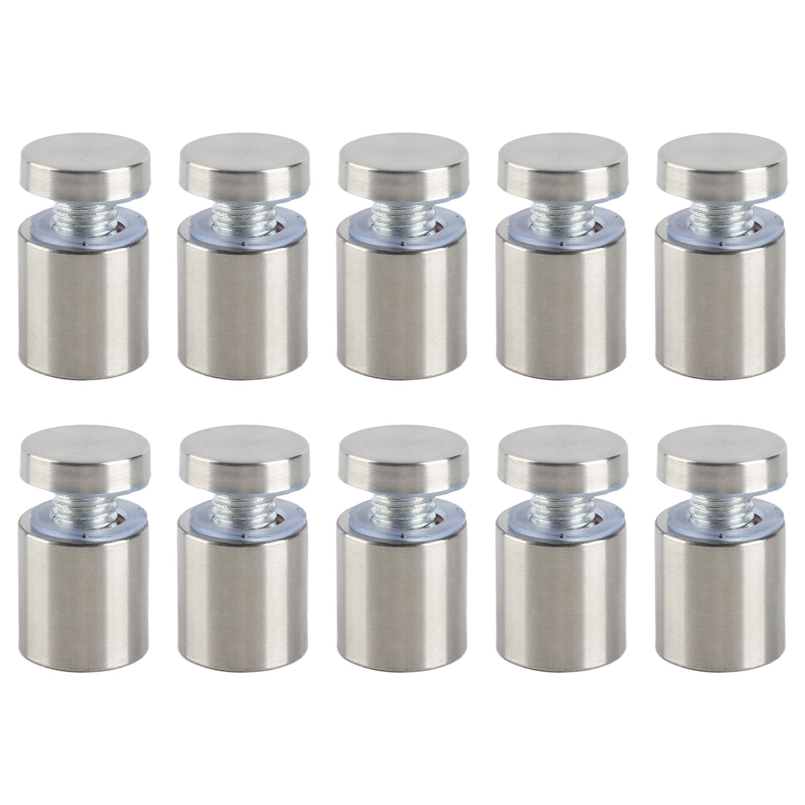 

10 шт. Рекламные гвозди из нержавеющей стали, железа, устойчивые к ржавчине, настенные дистанционные винты для галереи