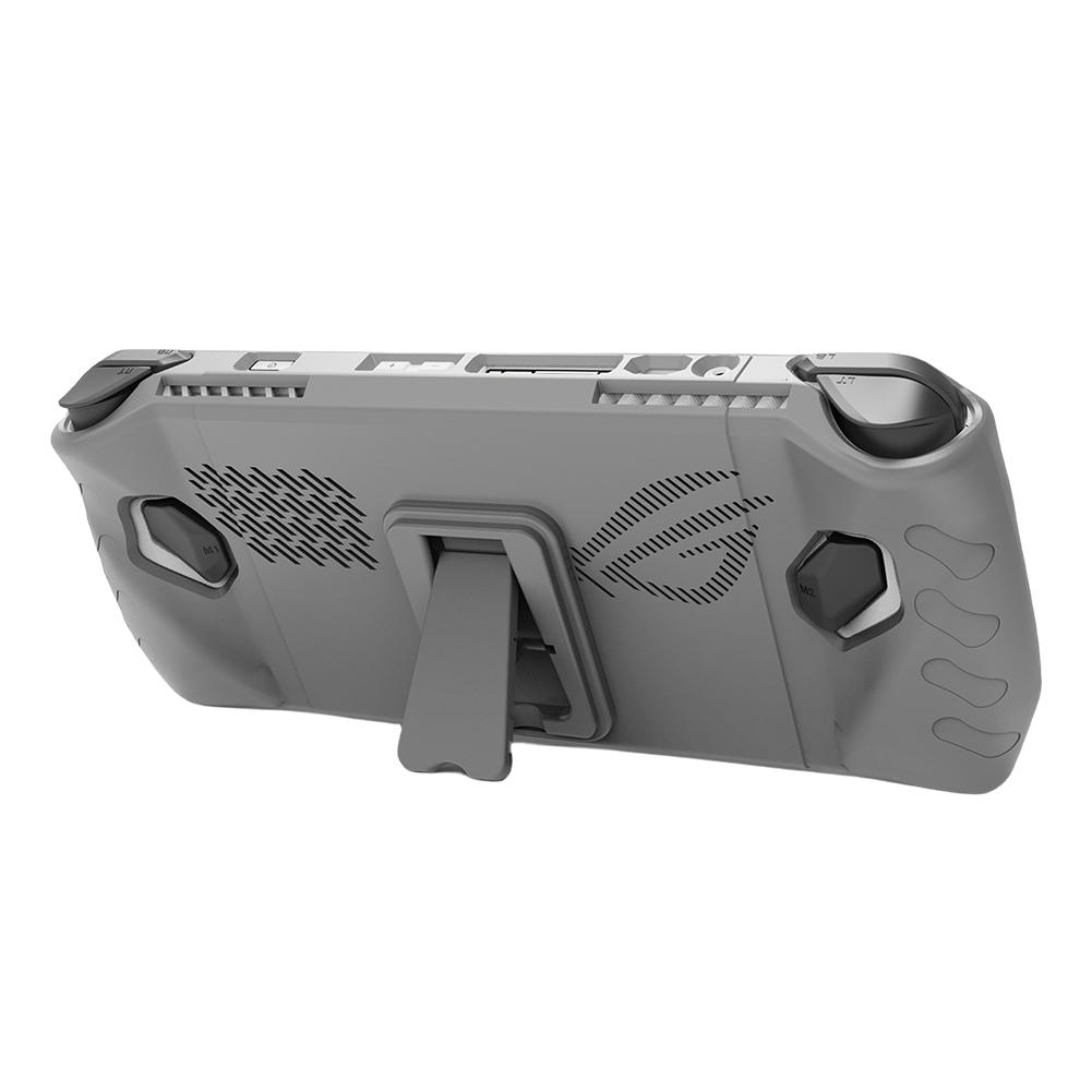 

Защитный чехол для консоли Противоударный чехол Накладка Оболочка Рукав Защита от царапин Задняя часть с подставкой для игровой консоли ASUS ROG Ally серый