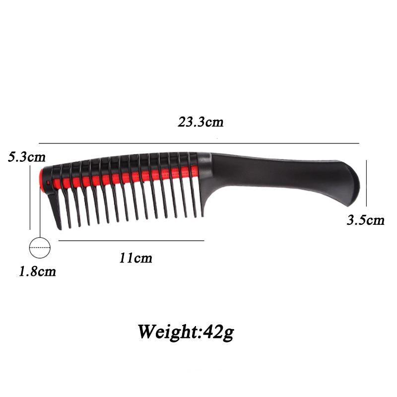 

New Rolling Comb Anti-knotted Fork Hair Comb Modeling Detachable Large Teeth Straight Hair Comb Tool. Green