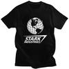 Custom Stark Industries T Shirts for Men Pure Cotton Tee Tops Tshirts Short Sleeve Casual Tshirt